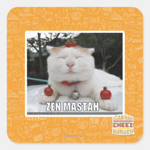 Zen Mastah Square Sticker