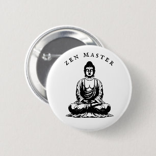 Zen Master - Buddha meditation 2 Inch Round Button