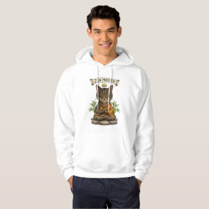 Zen Master Cat Funny Chill Gray Tabby Cat Gift  Hoodie