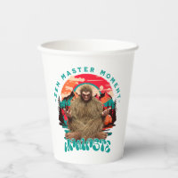 Zen Master Moment Bigfoot Meditation Retro Art