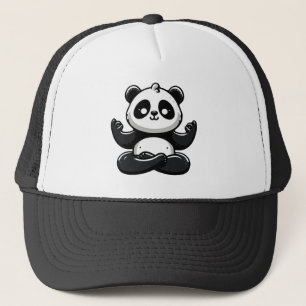 Zen Meditating Panda - Cute Animal Meditation Pose Trucker Hat