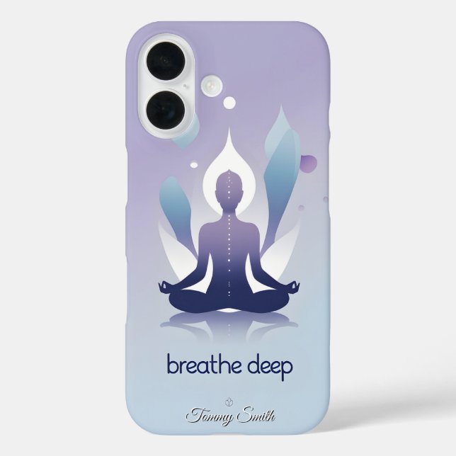 Zen Meditation - Breathe Deep Design Case-Mate iPhone Case (Back)