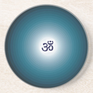 zen Meditation coaster bluegreen