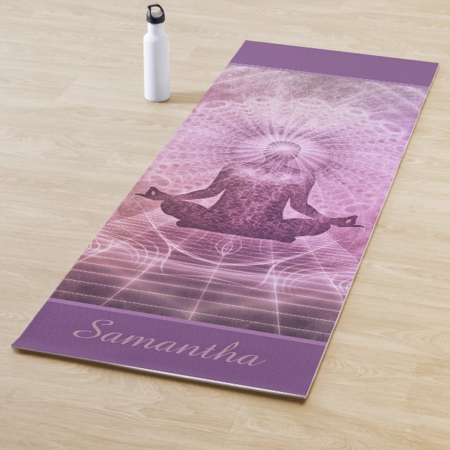 Zen Meditation Purple Personalised Yoga Mat (In Situ)