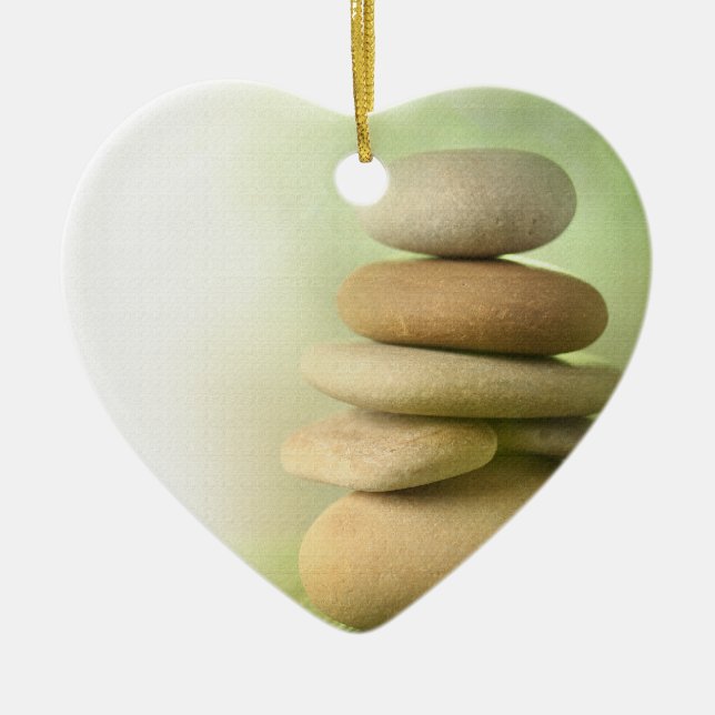 zen meditation rocks ornament (Front)