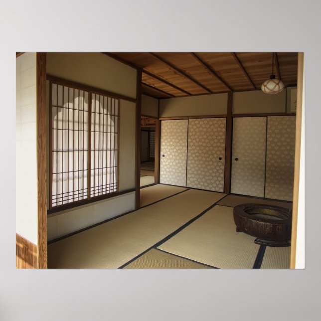 ZEN MEDITATION ROOM and KATOMADO WINDOW - KYOTO Poster (Front)