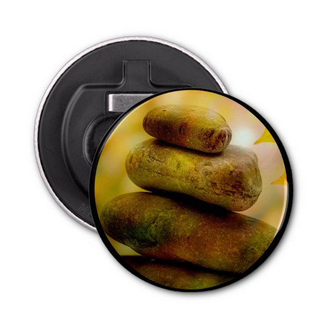 Zen meditation stones bottle opener (Front)