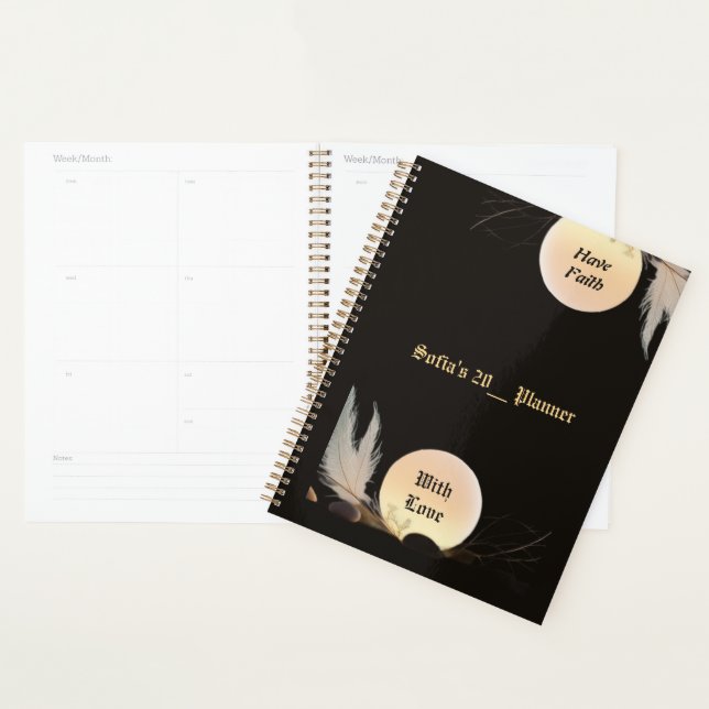 Zen Minimalist Daily Planner for Peace & Encourage (Display)