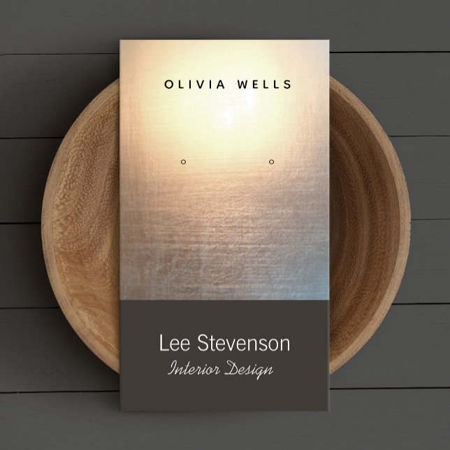 Zen Minimalist Simple New Age Interior Designer Business Card (Creator Uploaded)