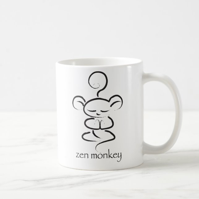 Zen Monkey Coffee Mug (Right)