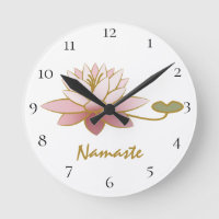 *~* Zen Namaste Pink Lotus Flower Spiritual White
