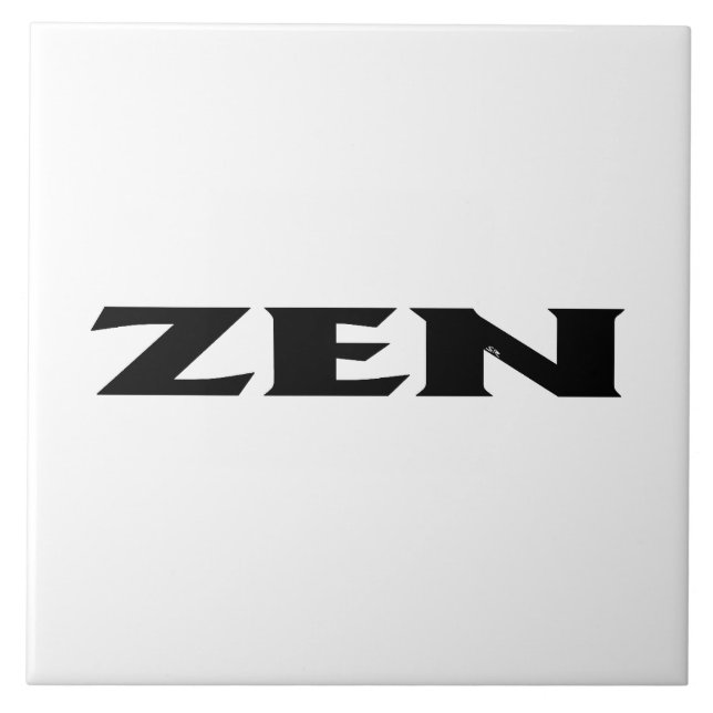 Zen noir blanc grand carreau (Devant)