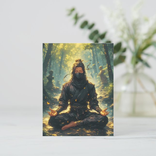 Zen of the Shadow Warrior Postcard (Standing Front)