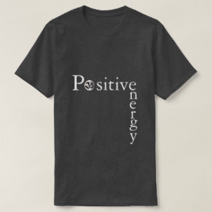 Zen Om positive energy minimalist dark yoga shirt