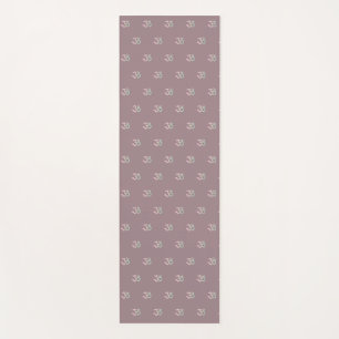 Zen Om symbol pattern dusty pink Yoga Mat