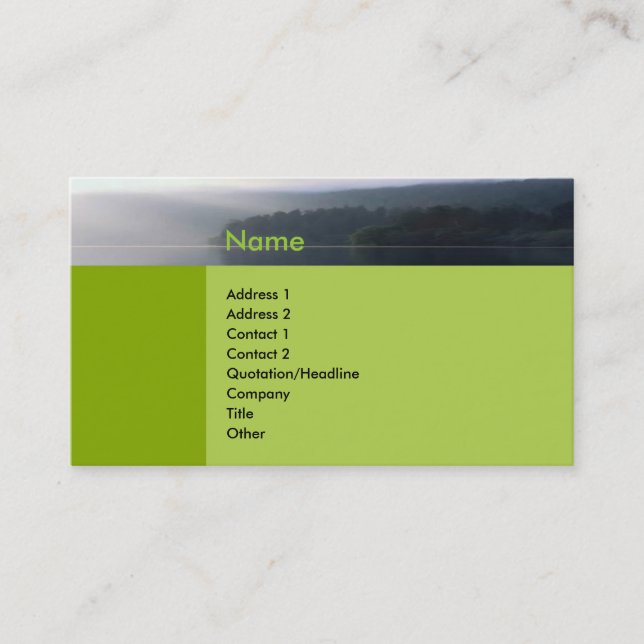 Zen Profile Card (Front)