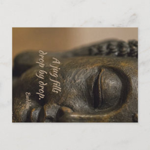 Zen Quote Buddha Statue Postcard
