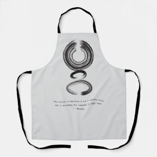 Zen Quote: Wisdom and Meditation Apron