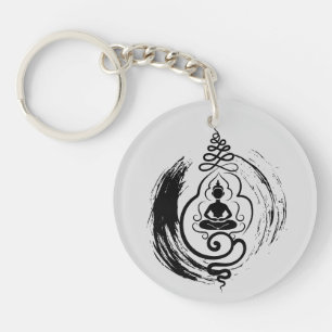 Zen Quote: Wisdom and Meditation Keychain