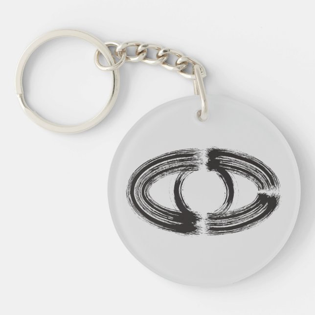 Zen Quote: Wisdom and Meditation Keychain (Front)