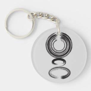 Zen Quote: Wisdom and Meditation Keychain