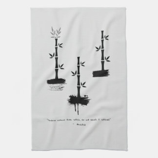 Zen Quote: Wisdom and Meditation Kitchen Towel
