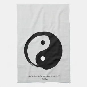 Zen Quote: Wisdom and Meditation Kitchen Towel