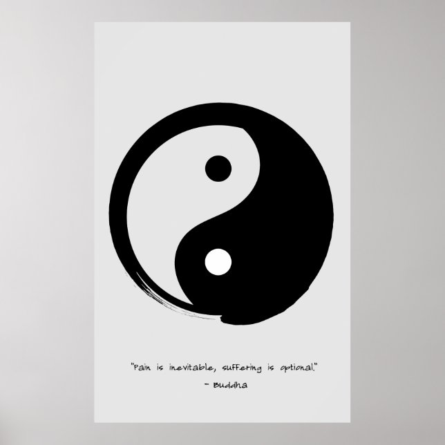 Zen Quote: Wisdom and Meditation Poster (Front)