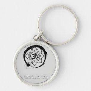 Zen Quote: Wisdom and Meditation Tote Bag Keychain