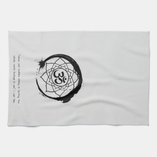 Zen Quote: Wisdom and Meditation Tote Bag Kitchen Towel