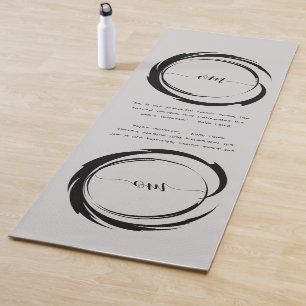 Zen Quote: Wisdom and Meditation Yoga Mat