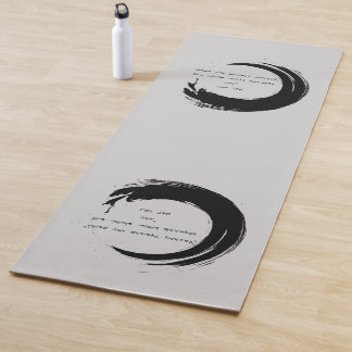 Zen Quote: Wisdom and Meditation  Yoga Mat
