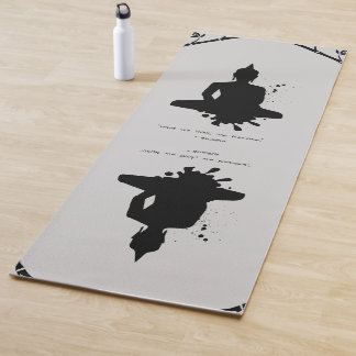 Zen Quote: Wisdom and Meditation  Yoga Mat