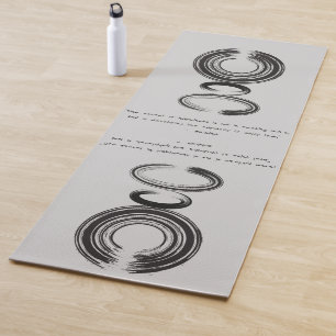 Zen Quote: Wisdom and Meditation  Yoga Mat