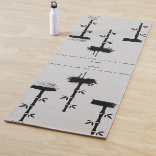 Zen Quote: Wisdom and Meditation  Yoga Mat