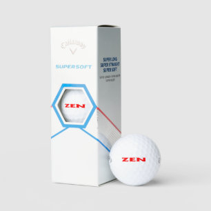 Zen red Callaway Supersoft golf balls 3 pk