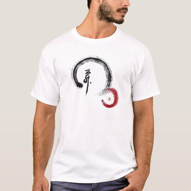Zen Red - Enso T-Shirt (Front)