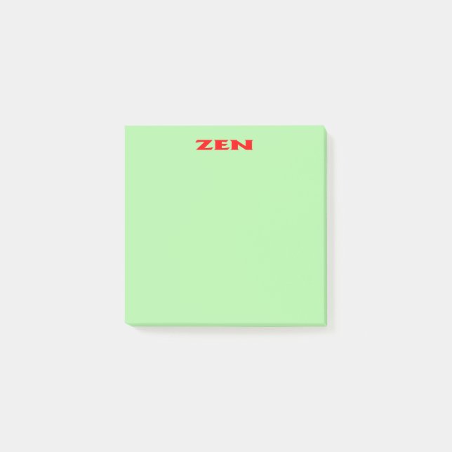 Zen red green note pads (Front)