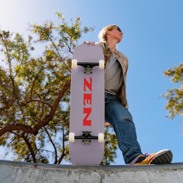 Zen red grey skateboard (Outdoor 1)