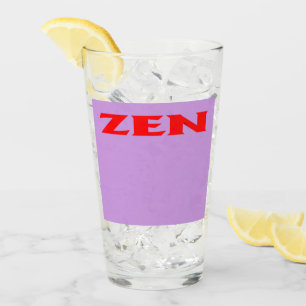 Zen red lilac glass tumbler