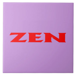 Zen red lilac large tile