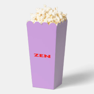 Zen red lilac popcorn boxes