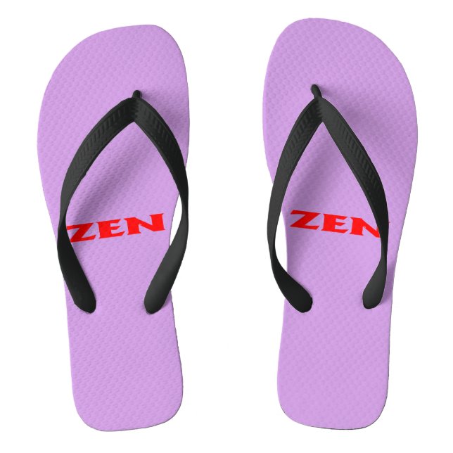 Zen red lilac wide flip flops (Footbed)