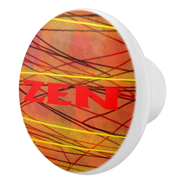Zen red wire ceramic knob (Right)