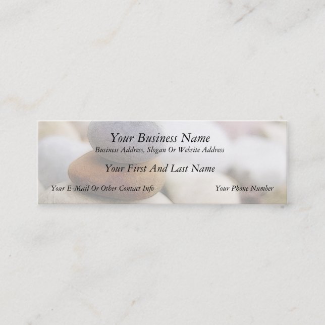 Zen Rock Garden Mini Business Card (Front)