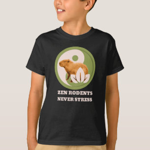 Zen Rodents Never Stress Capybara T-Shirt