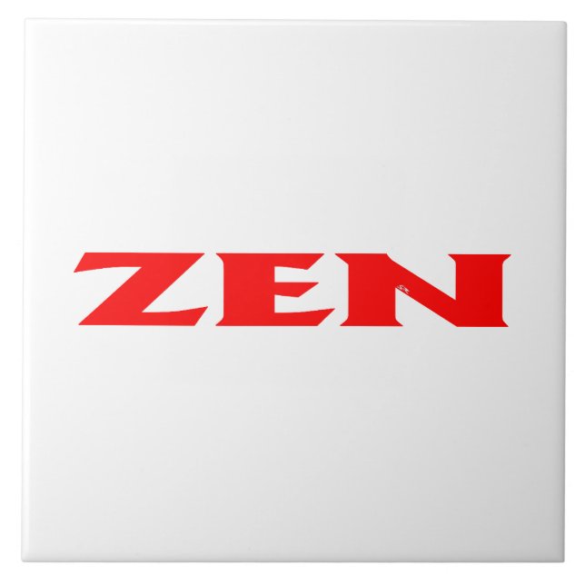Zen rouge blanc grand carreau (Devant)
