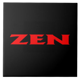 Zen rouge noir grand carreau