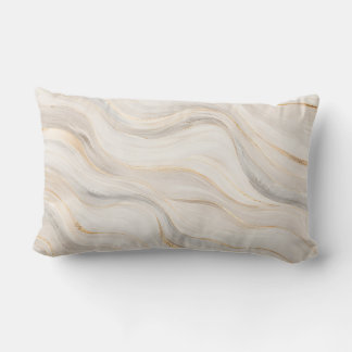 Zen Sand Waves Throw Pillow