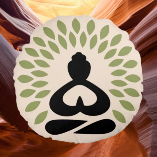 Zen Serenity Round Pillow (Creator Uploaded)